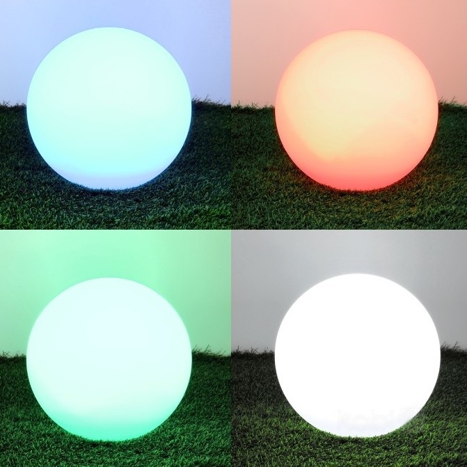 Dimmbare Solarleuchte (LED RGB) GARDEN BALL LED/5W/3,7V 3000K IP54 d 30 cm + Fernbedienung