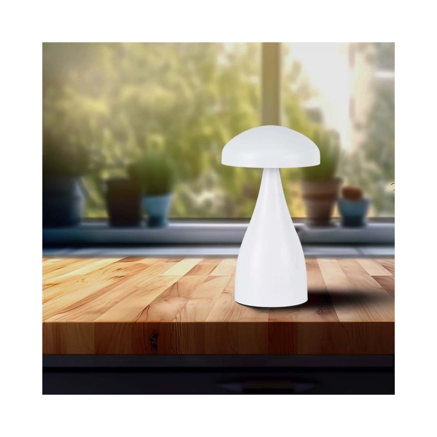 Dimmbare aufladbare LED-Touch-Tischleuchte LED/1W/5V 3000-6000K 1800 mAh weiß
