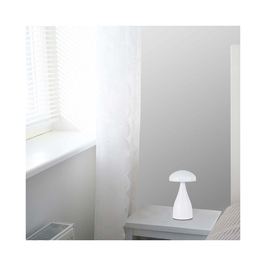 Dimmbare aufladbare LED-Touch-Tischleuchte LED/1W/5V 3000-6000K 1800 mAh weiß