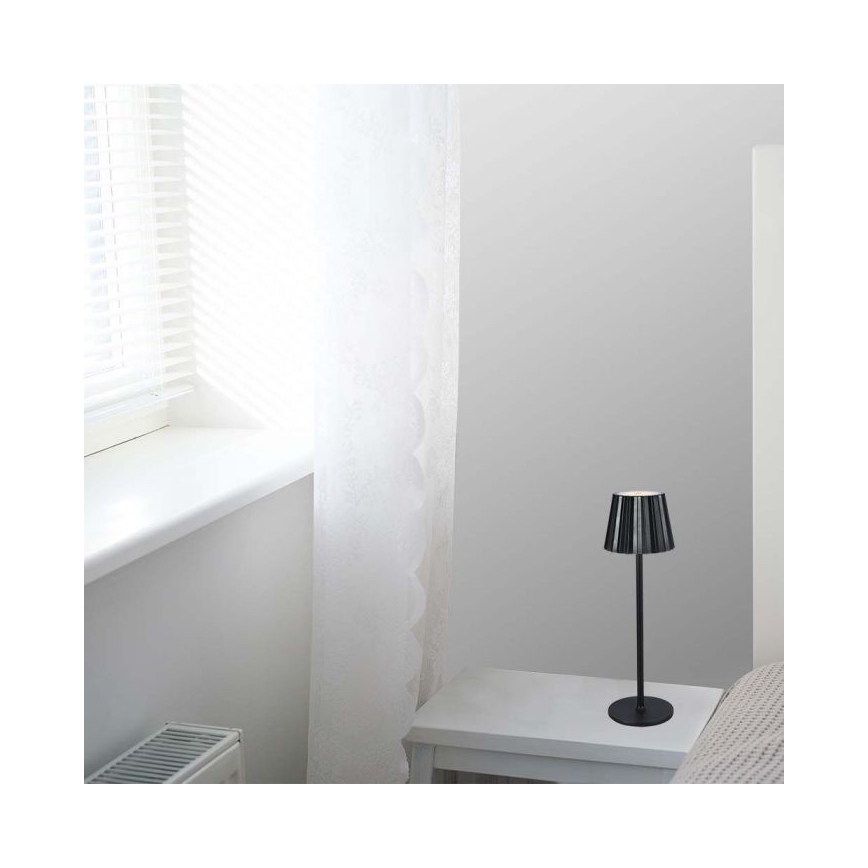 Dimmbare aufladbare LED-Touch-Tischleuchte LED/4W/5V 3000-6000K 1800 mAh schwarz