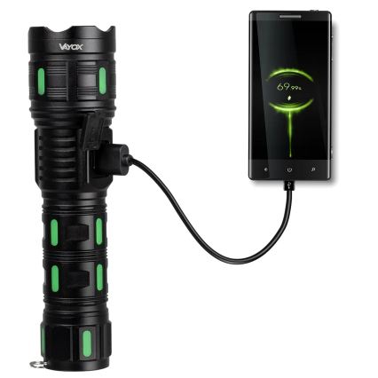 Dimmbare wiederaufladbare LED-Leuchte mit Powerbank-Funktion LED/20W/5V IP44 1200 lm 5000 mAh