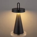 Dimmbare, wiederaufladbare Touch-Tischlampe für den Außenbereich HALO LED/1,5W/3,7V 3000 mAh IP44 schwarz
