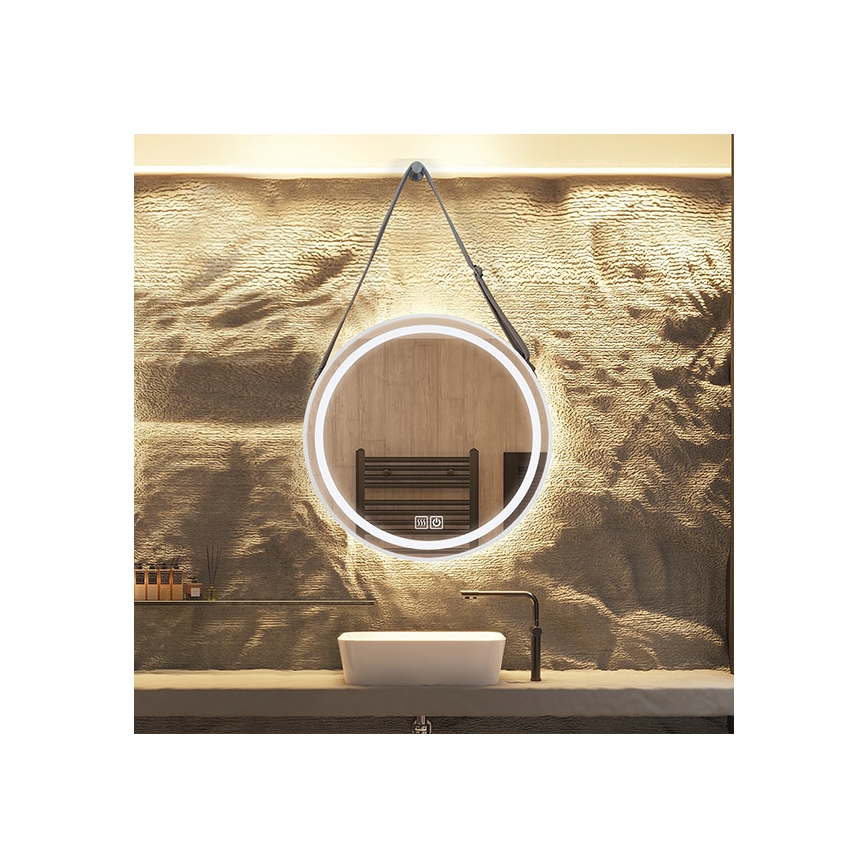 Dimmbarer, beheizter LED-Badezimmerspiegel mit Hintergrundbeleuchtung LED/20W/230V 4000K IP44