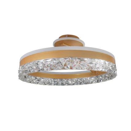 Dimmbarer LED-Aufbaukronleuchter LED/86W/230V 3000-6500K golden + Fernbedienung