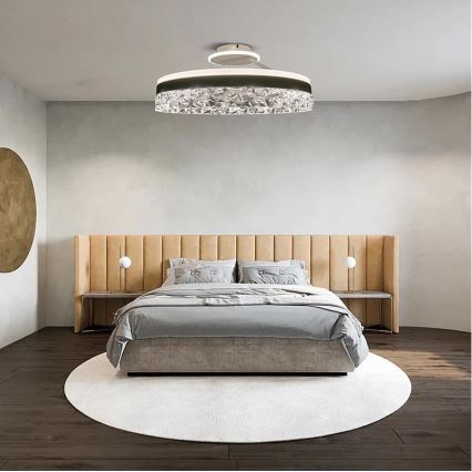 Dimmbarer LED-Aufbaukronleuchter LED/86W/230V 3000-6500K weiß + Fernbedienung