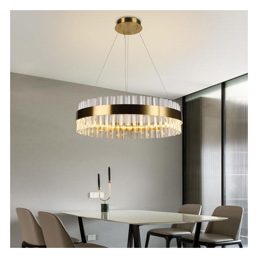 Dimmbarer LED-Kristall-Kronleuchter an Schnur LED/40W/230V 3000-6500K + Fernbedienung