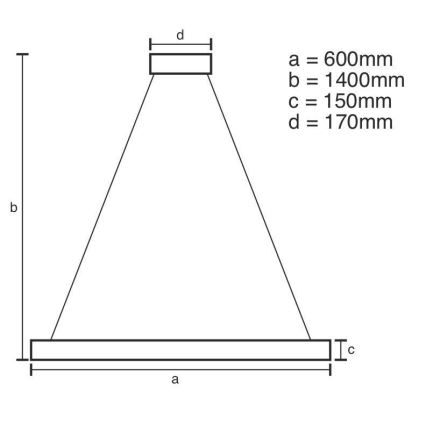 Dimmbarer LED-Kristall-Kronleuchter an Schnur LED/40W/230V 3000-6500K + Fernbedienung