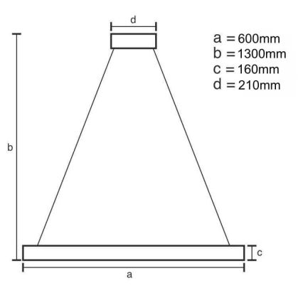 Dimmbarer LED-Kristall-Kronleuchter an Schnur LED/40W/230V 3000-6500K + Fernbedienung