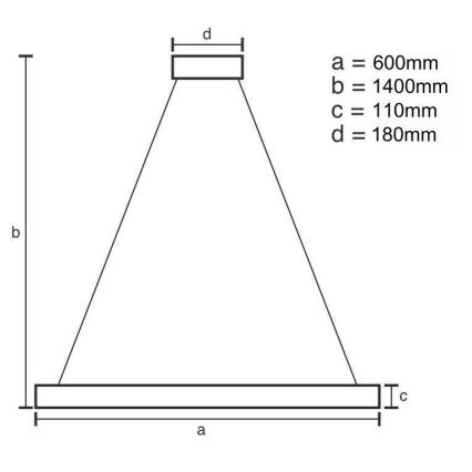 Dimmbarer LED-Kristall-Kronleuchter an Schnur LED/40W/230V 3000-6500K + Fernbedienung