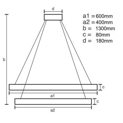 Dimmbarer LED-Kristall-Kronleuchter an Schnur LED/70W/230V 3000-6500K + Fernbedienung