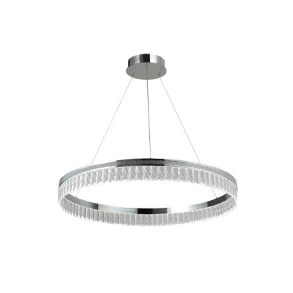 LED-dimmbarer Kristall-Kronleuchter an Stahlseil THALIA LED/55W/230V 3000-6000K Ø 80 cm + Fernbedienung