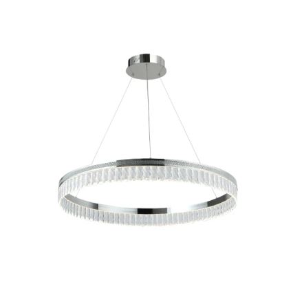 LED-dimmbarer Kristall-Kronleuchter an Stahlseil THALIA LED/55W/230V 3000-6000K Ø 80 cm + Fernbedienung