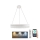 Dimmbarer LED-Kristallkronleuchter an Aufhängung LED/80W/230V 3000-6500K weiß + Fernbedienung