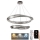 Dimmbarer LED-Kristallkronleuchter an einer Aufhängung LED/90W/230V 3000-6500K glänzendes Chrom + Fernbedienung
