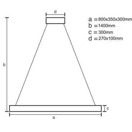 Dimmbarer LED-Kristallkronleuchter an Schnur LED/100W/230V 3000-6500K golden + Fernbedienung