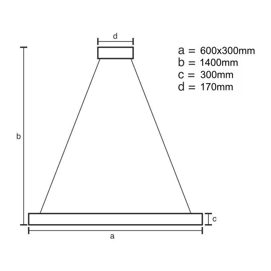 Dimmbarer LED-Kristallkronleuchter an Schnur LED/80W/230V 3000-6500K golden + Fernbedienung