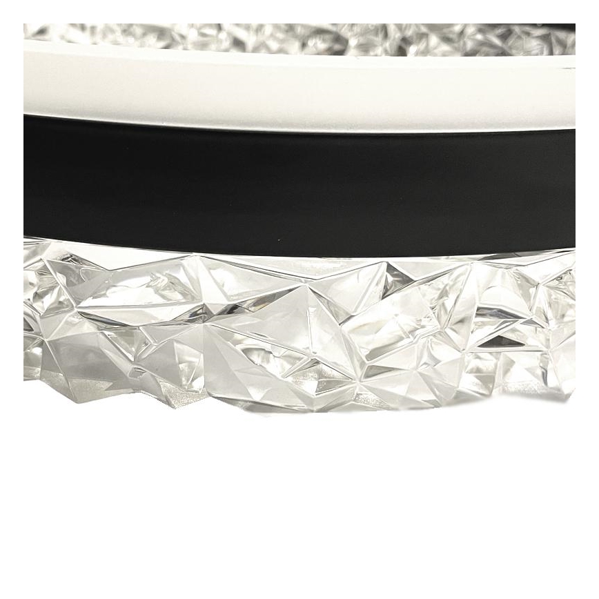 Dimmbarer LED-Kronleuchter an Schnur LED/80W/230V 3000-6500K schwarz + Fernbedienung