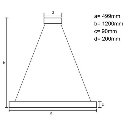 Dimmbarer LED-Kronleuchter an Schnur LED/80W/230V 3000-6500K schwarz + Fernbedienung