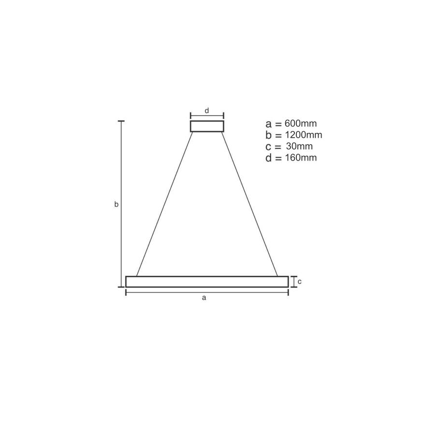 Dimmbarer LED-Kronleuchter LED/40W/230V 3000-6500K d 60 cm + Fernbedienung
