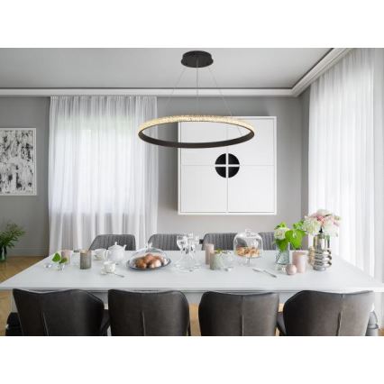 Dimmbarer LED-Kronleuchter LED/55W/230V 3000-6500K d 80 cm + Fernbedienung