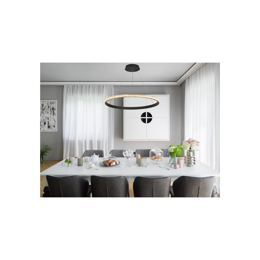 Dimmbarer LED-Kronleuchter LED/55W/230V 3000-6500K d 80 cm + Fernbedienung