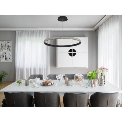 Dimmbarer LED-Kronleuchter LED/55W/230V 3000-6500K d 80 cm + Fernbedienung