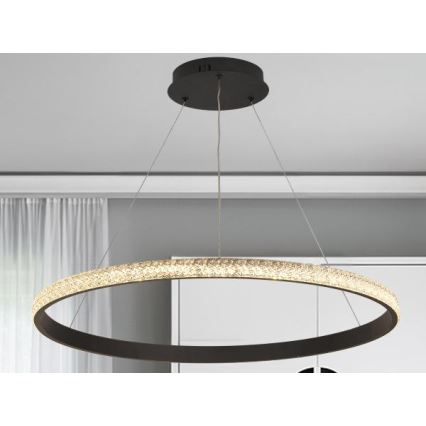 Dimmbarer LED-Kronleuchter LED/55W/230V 3000-6500K d 80 cm + Fernbedienung