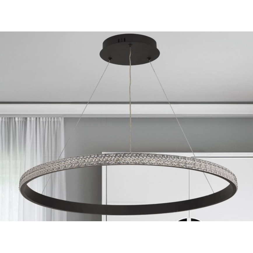 Dimmbarer LED-Kronleuchter LED/55W/230V 3000-6500K d 80 cm + Fernbedienung