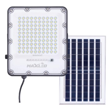 Dimmbarer LED-Outdoor-Solarstrahler LED/100W/3,2V 4500K IP65 schwarz + Fernbedienung