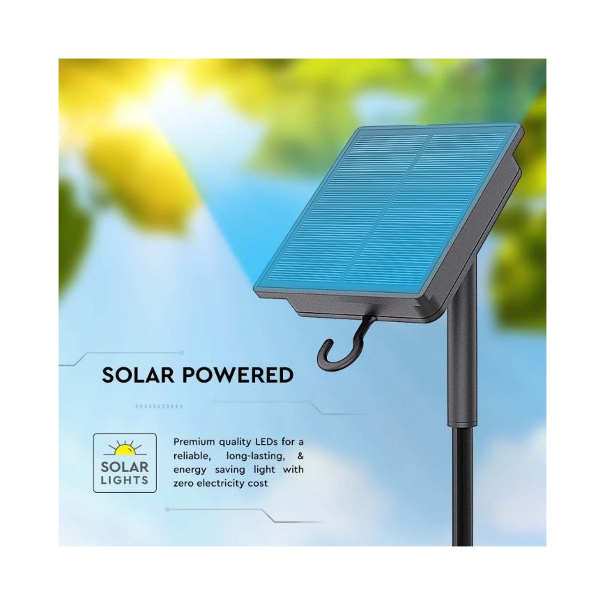 Dimmbarer LED-RGB-Solarstreifen LED/1,2W/3,7V IP67 5m + Fernbedienung