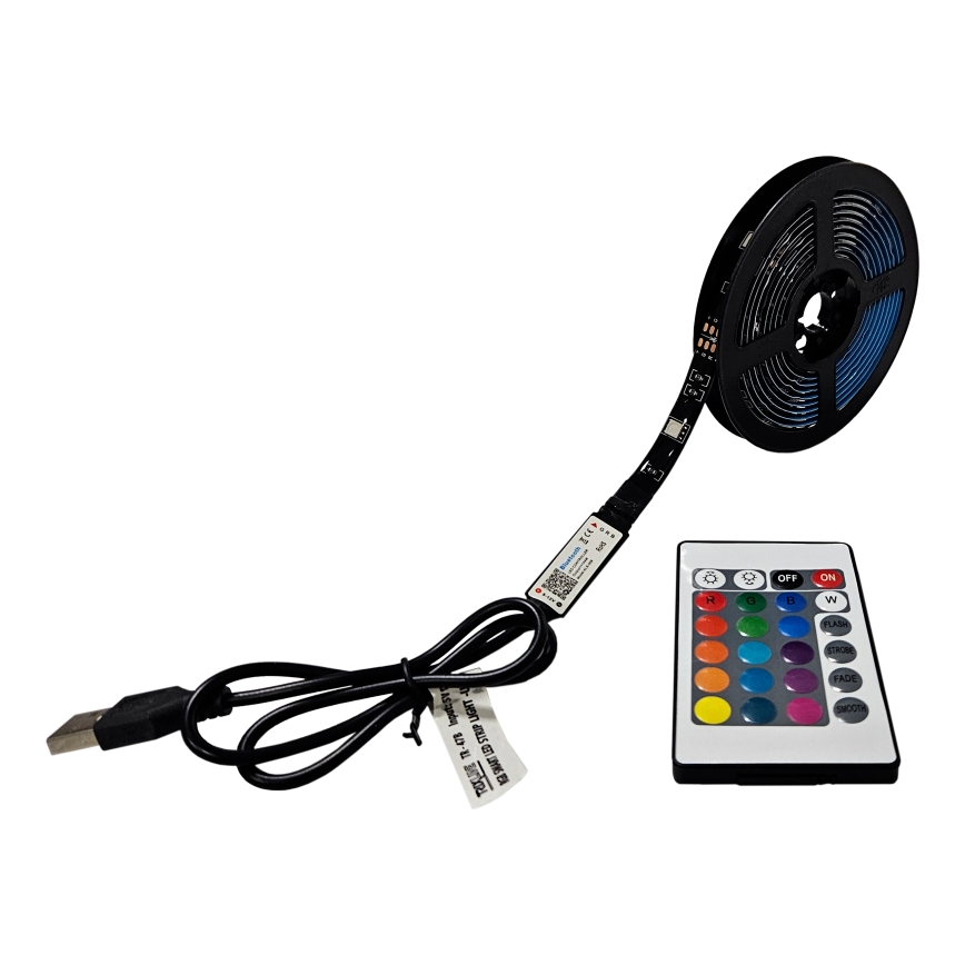 Dimmbarer LED-RGB-Streifen LED/6W/5V USB 2 m + Fernbedienung