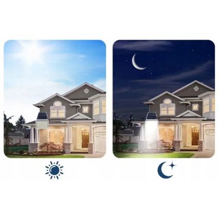 Dimmbarer LED-Solarstrahler LED/100W/3,2V 5000K 10500 mAh IP65 schwarz + Fernbedienung