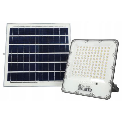 Dimmbarer LED-Solarstrahler LED/150W/3,2V 5000K 15000 mAh IP65 schwarz + Fernbedienung