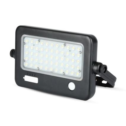 Dimmbarer LED-Solarstrahler mit Sensor LED/10W/3,7V 4000K IP65 + USB-Anschluss