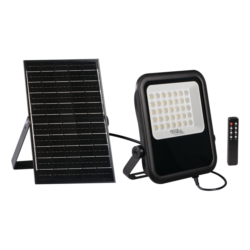 Dimmbarer LED-Strahler mit Solarpanel und Dämmerungssensor LED/15W/15000 mAh 3,2V IP65 + Fernbedienung