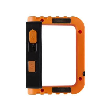 Dimmbarer, solarbetriebener, wiederaufladbarer LED-Strahler/10W/5V USB/6500K/IP44/1800 mAh