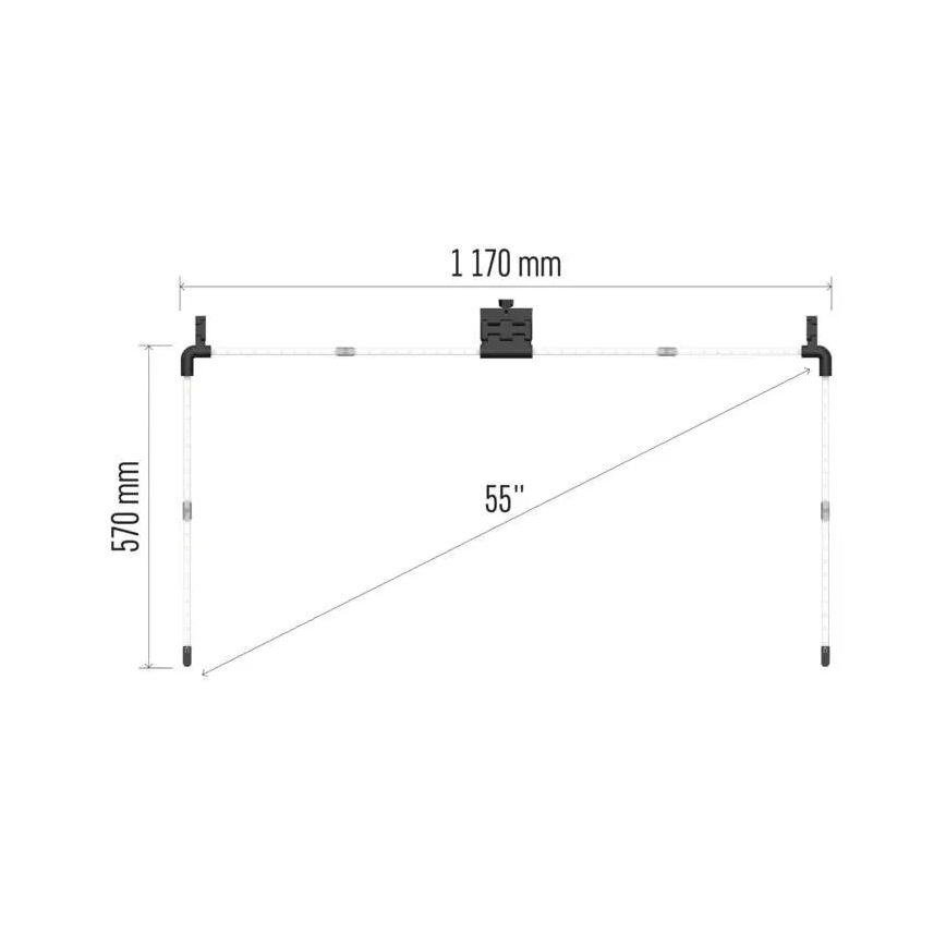 Dimmbarer Streifen (LED RGBIC) für TV-Gerät GoSmart LED/24W/230V 55“