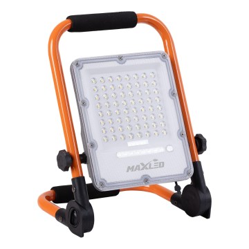 Dimmbarer, wiederaufladbarer LED-Akku-Fluter mit Stativ LED/50W/3,2V 4500K 5000 mAh IP65 orange