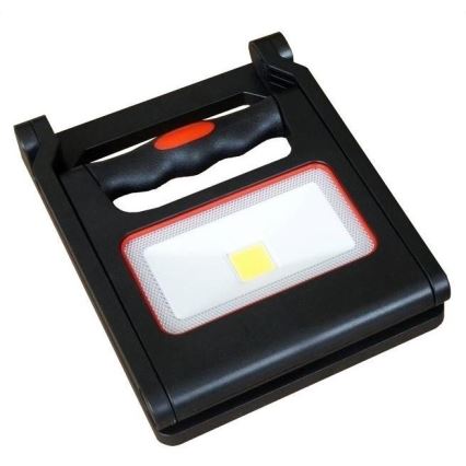 Dimmbarer, wiederaufladbarer LED-Scheinwerfer LED/10W/3,7V 4000 mAh IP54 schwarz