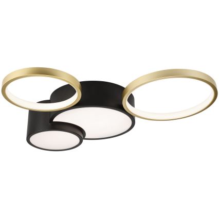 Dimmbares Deckenleuchte ALIZEE LED/30W/230V 3000-6500K Schwarz/Gold