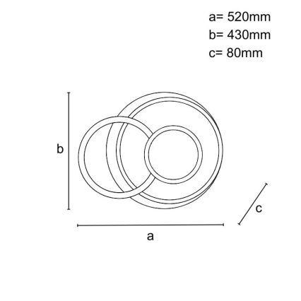 Dimmbares LED-Deckenlicht LED/95W/230V 3000-6500K + Fernbedienung
