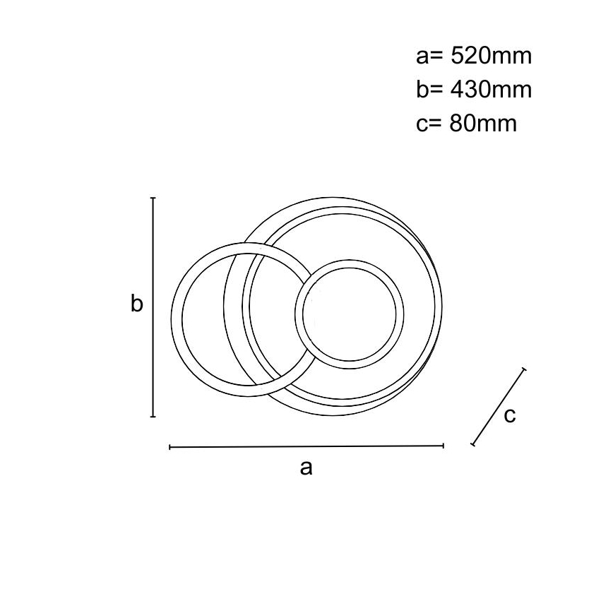 Dimmbares LED-Deckenlicht LED/95W/230V 3000-6500K + Fernbedienung