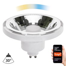 Dimmbares LED-Leuchtmittel AR111 GU10/10W/230V 3000-6500K Wi-Fi Tuya 30° weiß