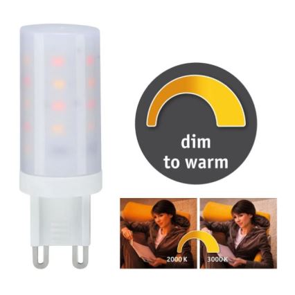 Dimmbares LED-Leuchtmittel G9/4W/230V 2000-3000K - Paulmann 28819