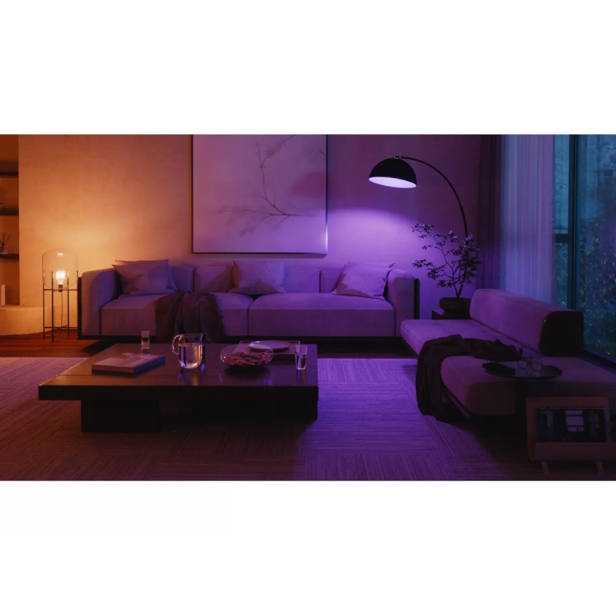 Dimmbares LED-Leuchtmittel Philips Hue WHITE AND COLOR AMBIANCE E27/8,1W/230V 1000-20000K