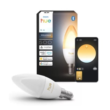 Dimmbares LED-Leuchtmittel Philips Hue White Ambiance B39 E14/3,7W/230V 1000-20000K