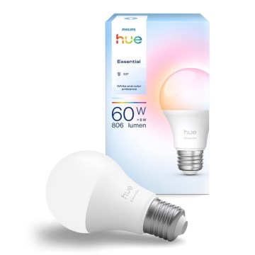 Dimmbares LED-Leuchtmittel Philips Hue White And Color Ambiance Essential E27/8W/230V 2200-6500K