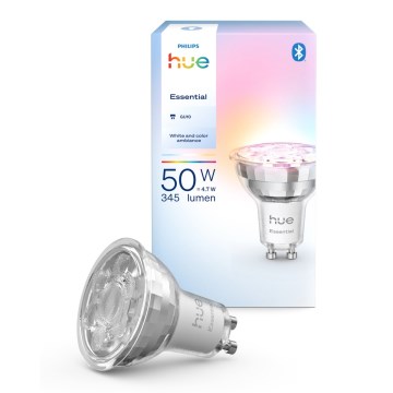 Dimmbares LED-Leuchtmittel Philips Hue White And Color Ambiance Essential GU10/4,7W/230V 2200-6500K