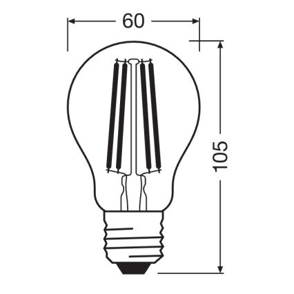Dimmbares LED-Leuchtmittel SUPERSTAR VINTAGE E27/11W/230V 4000K - Osram