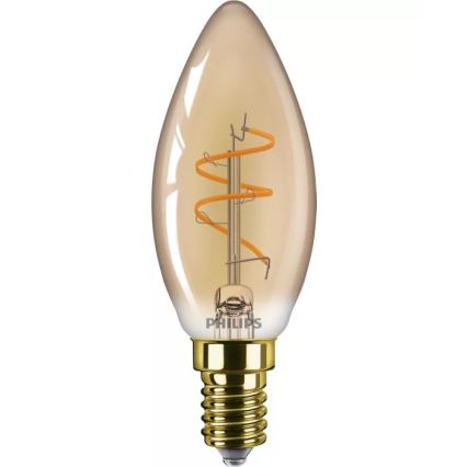 Dimmbar LED-Vintage-Glühlampe Philips B35 E14/3,1W/230V 2200K CRI 90